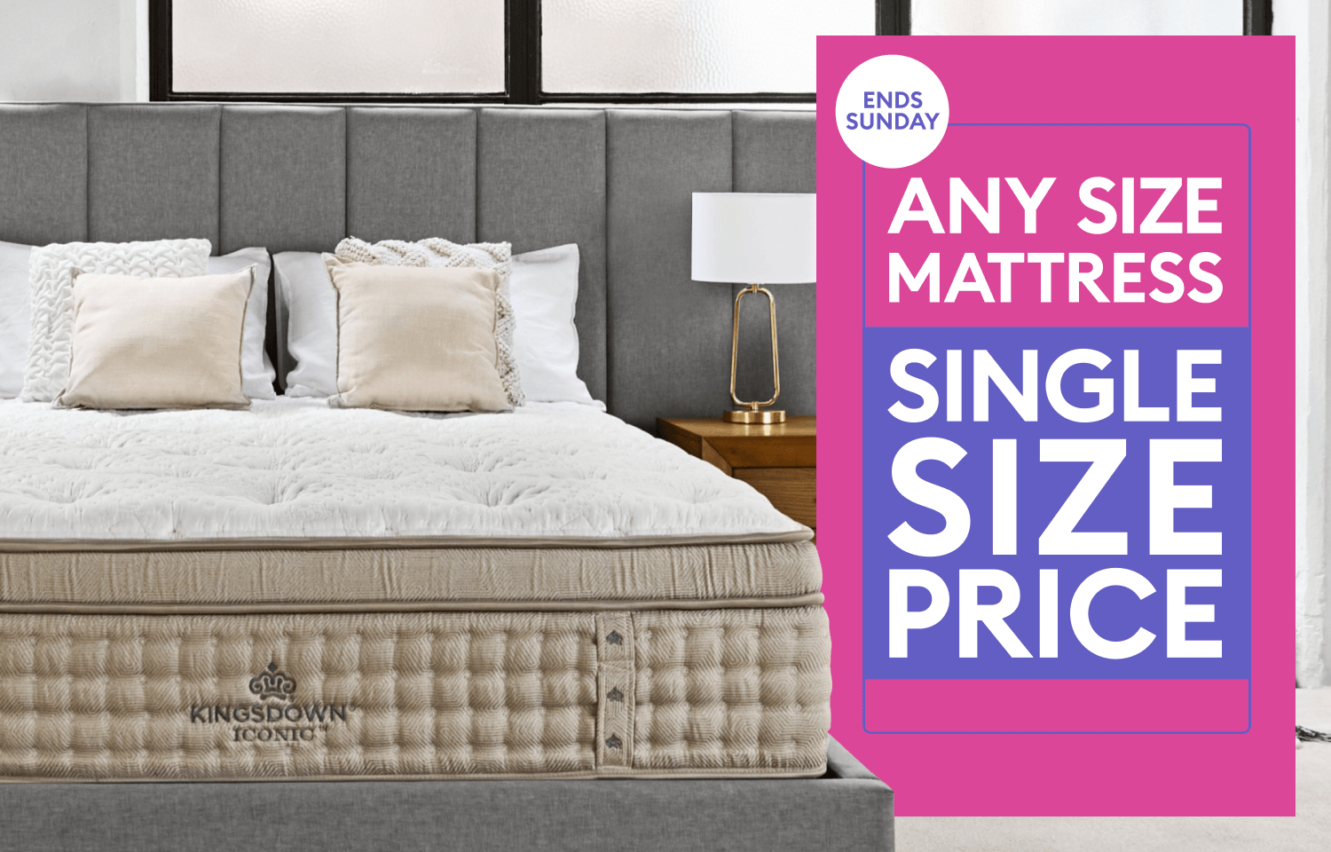 Any Size Mattress & 30% Off Bed Frames - End Sunday | Bedshed