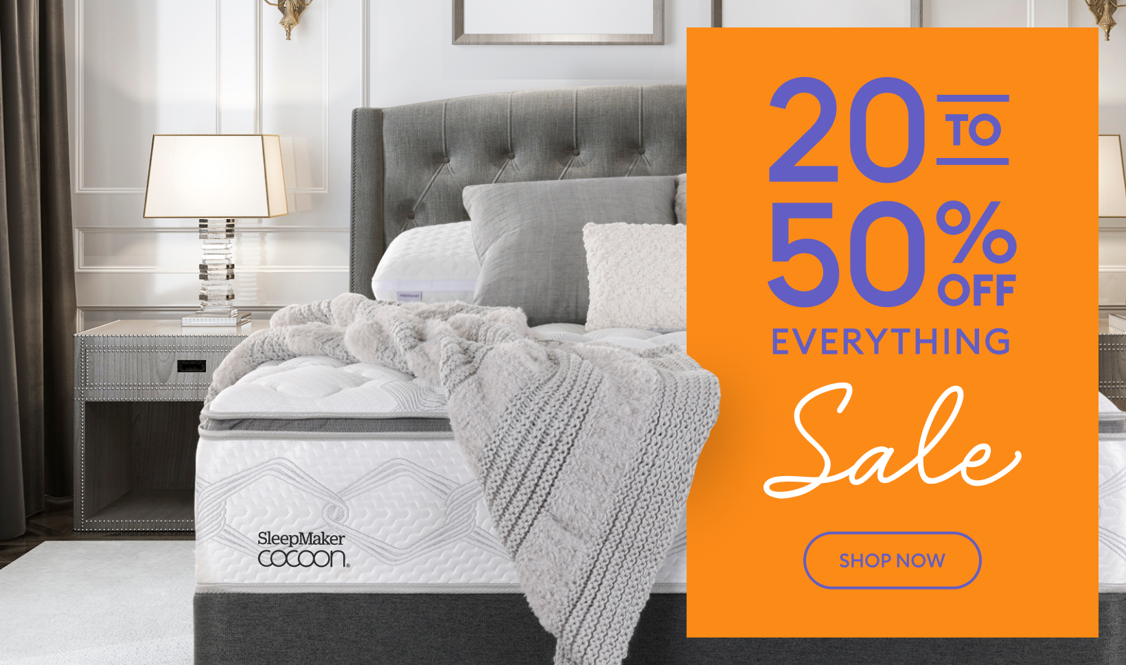 20-50% off Everything Campaign | Bedshed