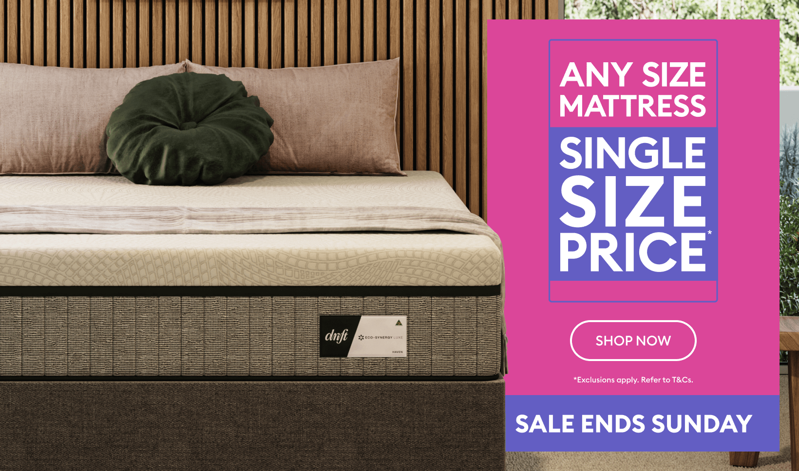 Any Size Mattress & 30% Off Bed Frames - End Sunday | Bedshed