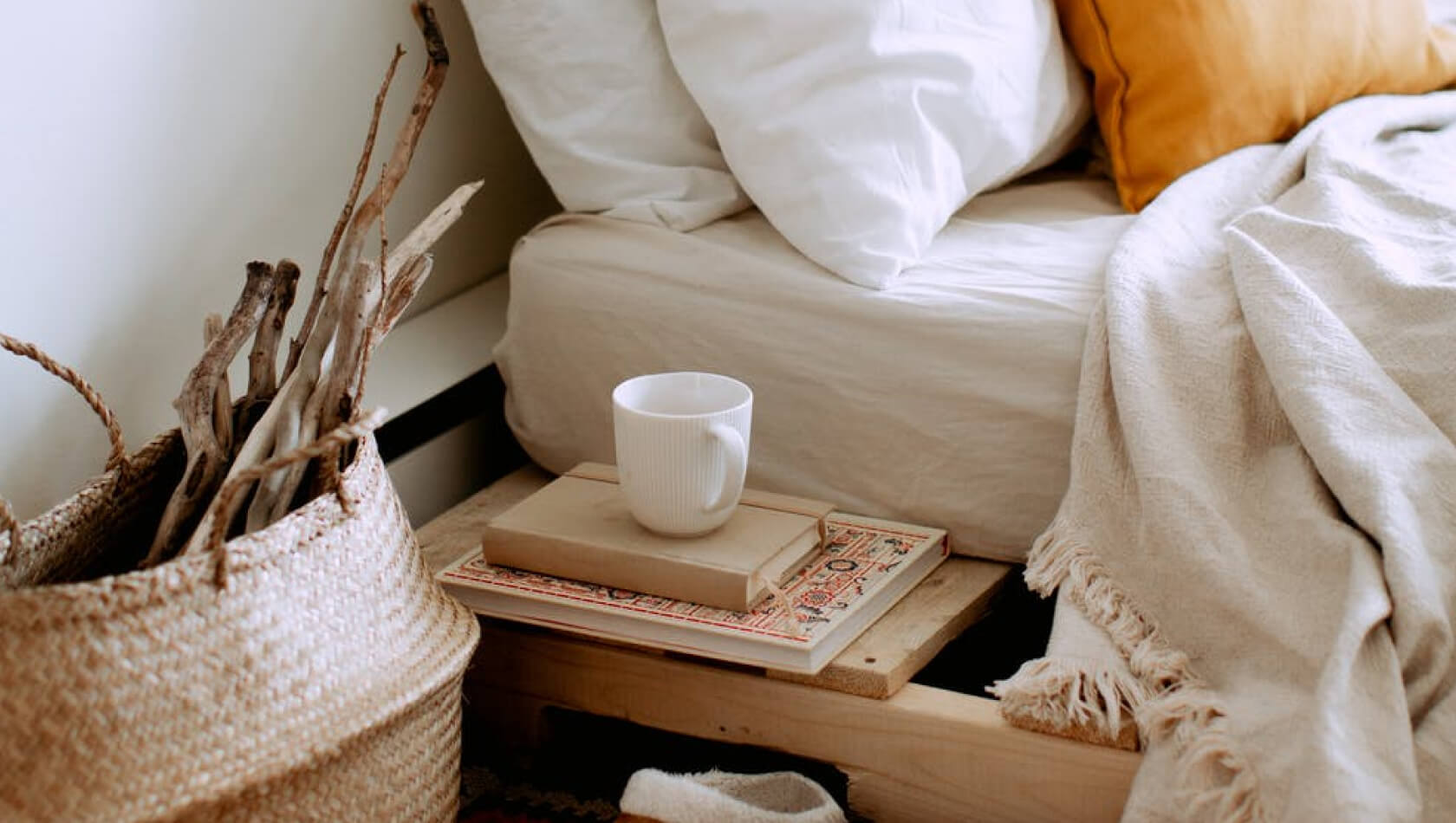 Small furniture in a small bedroom