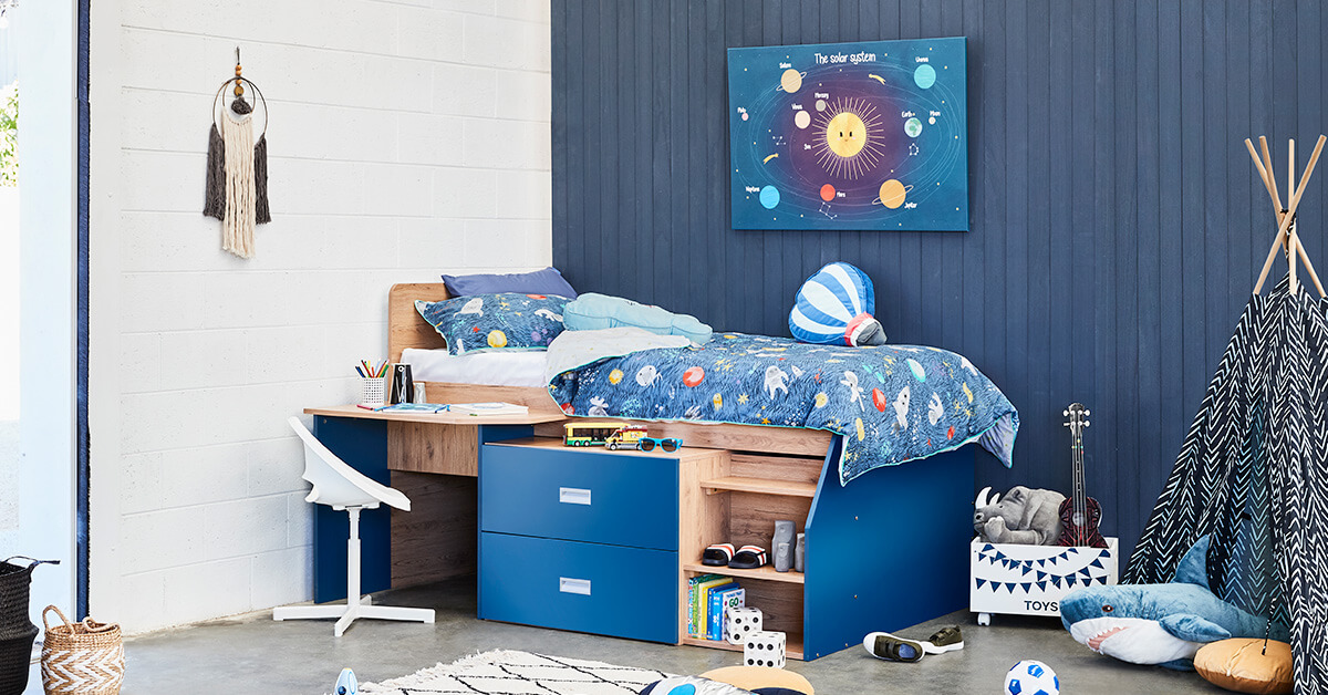 The Billie blue bunk bed