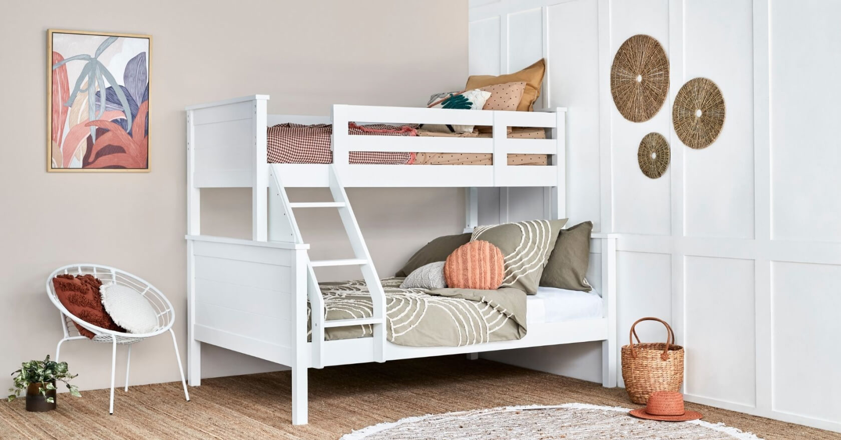 Bedshed Charlie Kids Bunk White