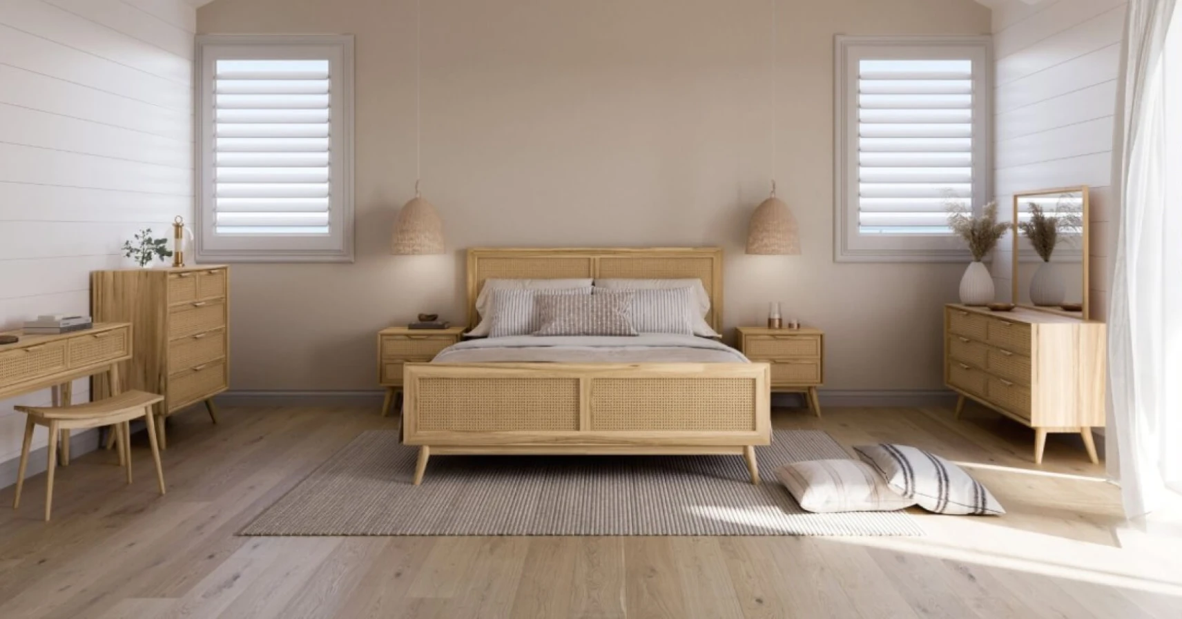 Create a relaxing master bedroom
