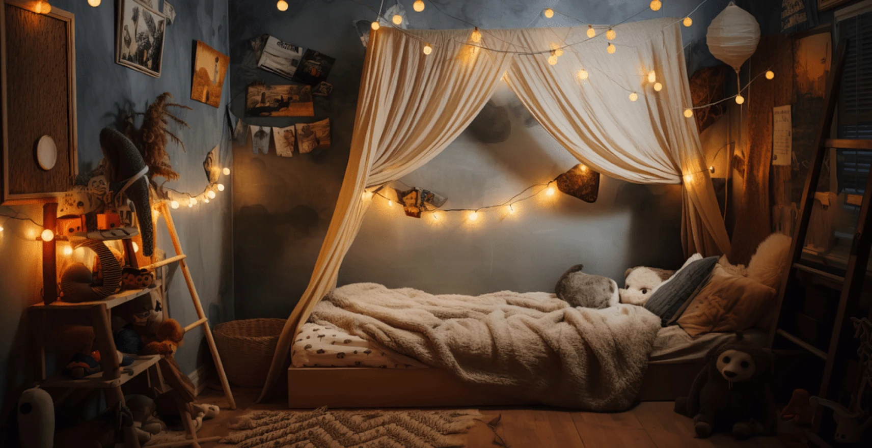 How to make a canopy bed for kids