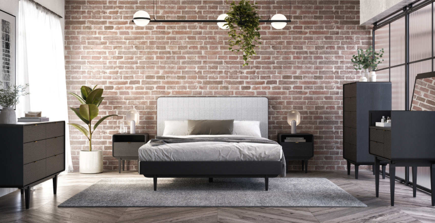 Your guide to an industrial bedroom style