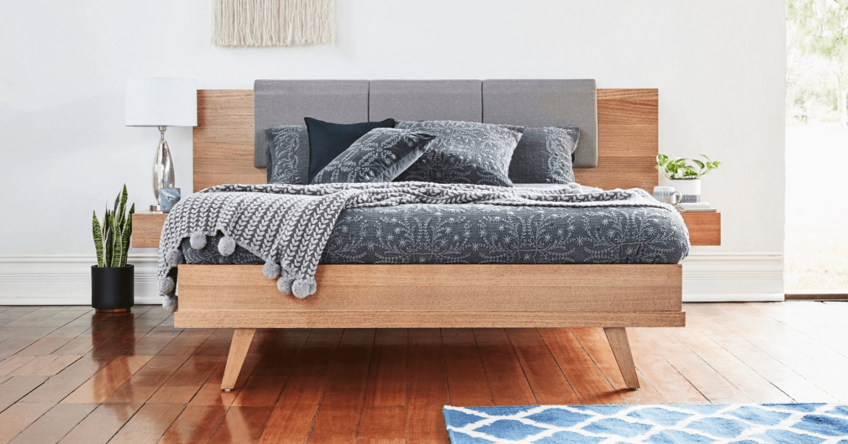 Valletta timber bed frame