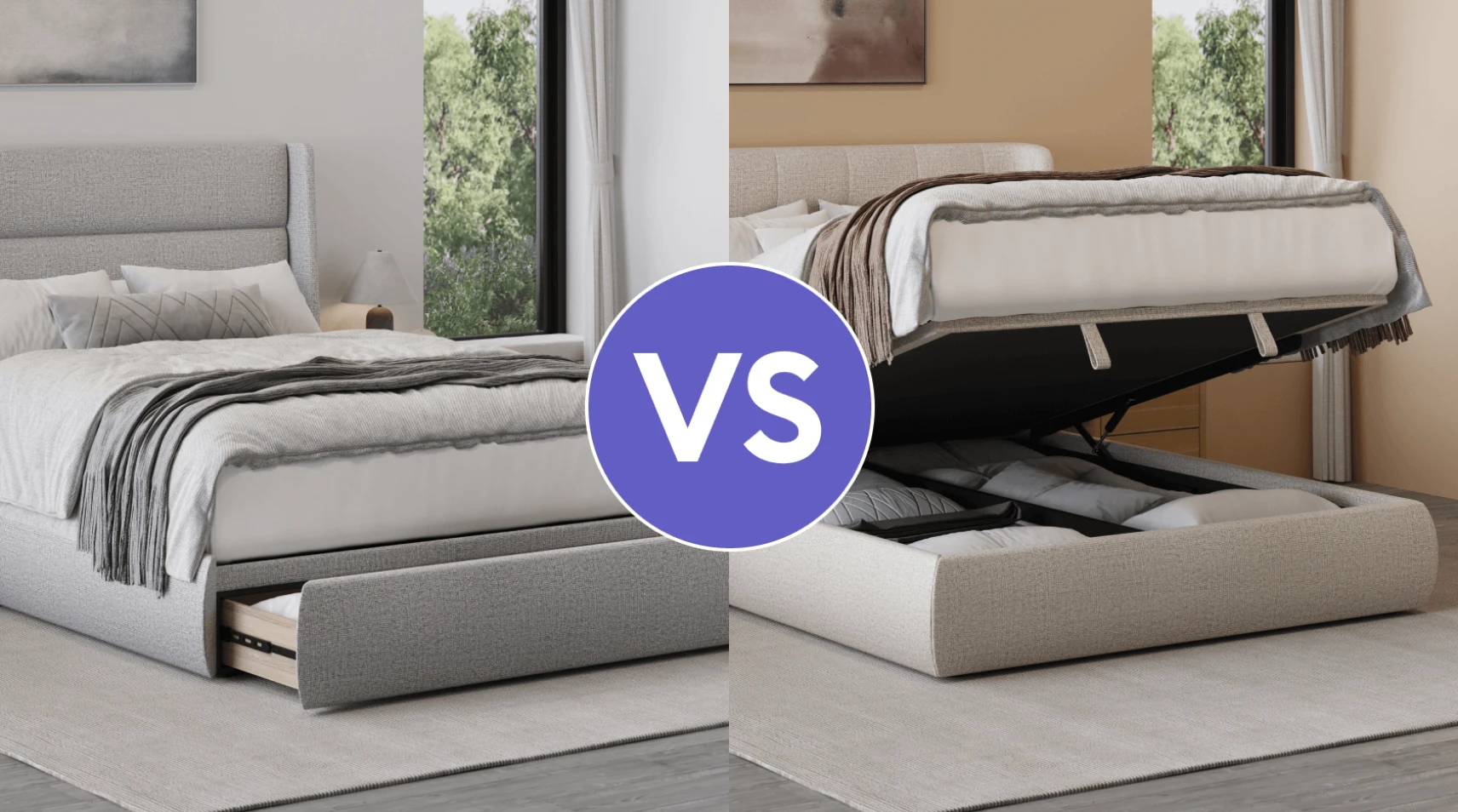 Should I choose a storage drawer or a lift-up base?