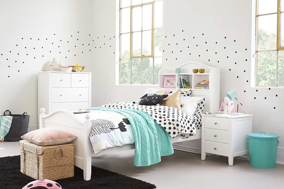 Daisy White Single Bed Frame Bedshed