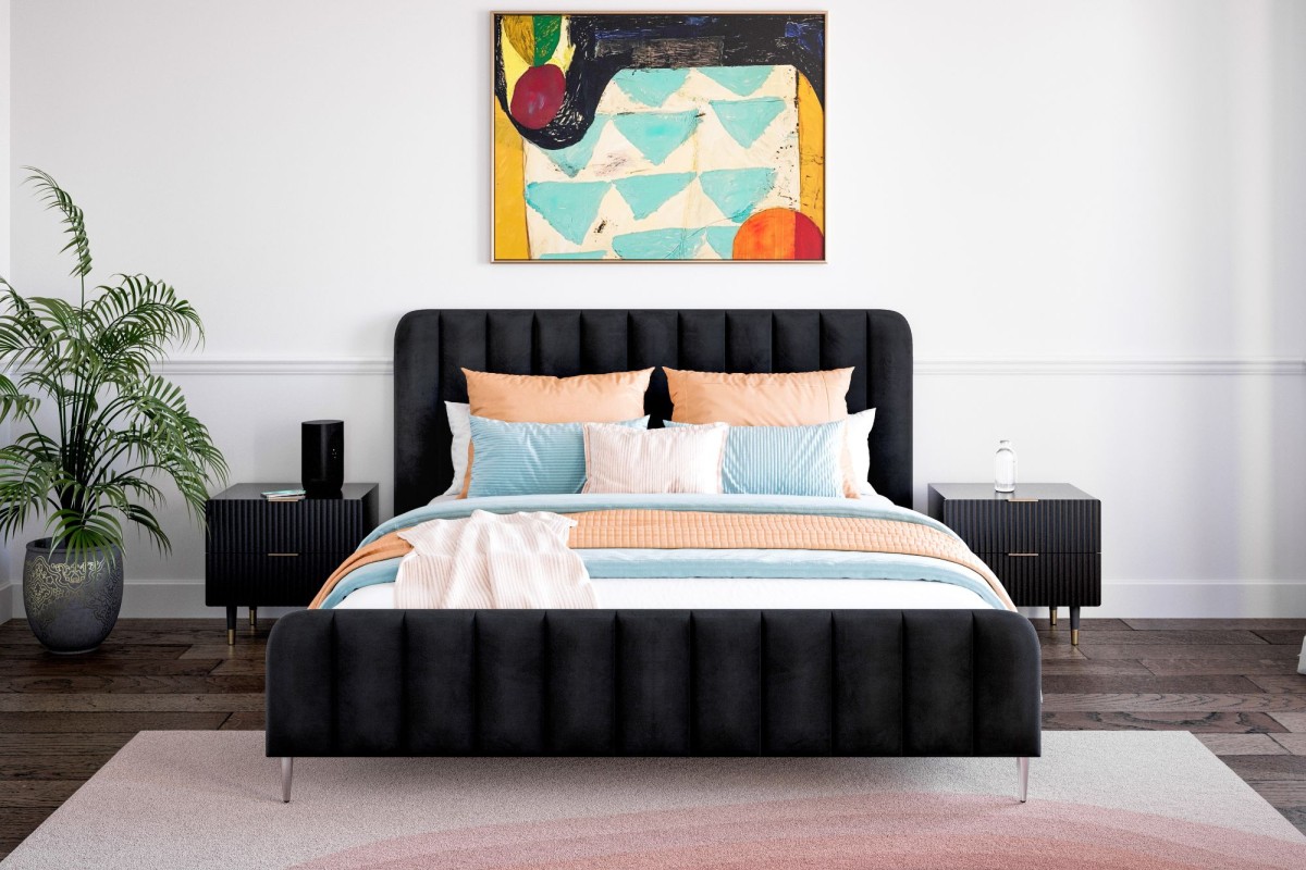 Fleur Black Bed Frame Bedshed
