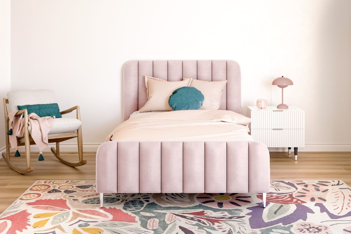 Fleur Pink King Single Bed Frame Bedshed