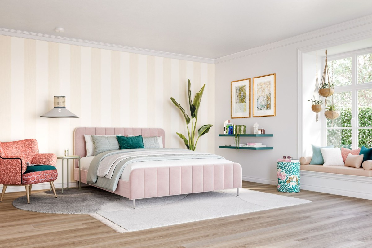 Pink and Grey Bedroom ideas – Crafted Beds Ltd