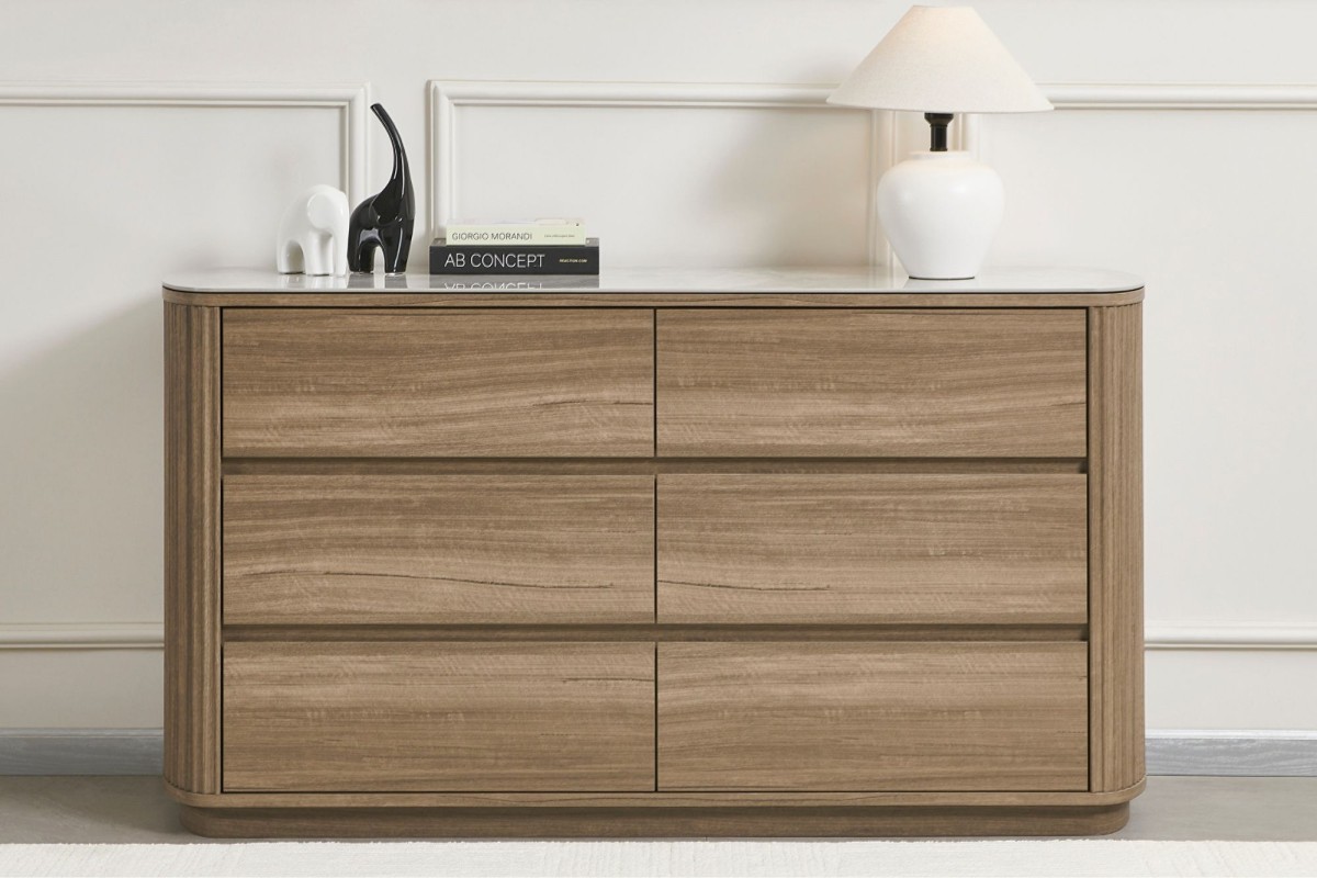 slim fit dress slacks Marceline Gray Oak Dresser – Luna Furniture