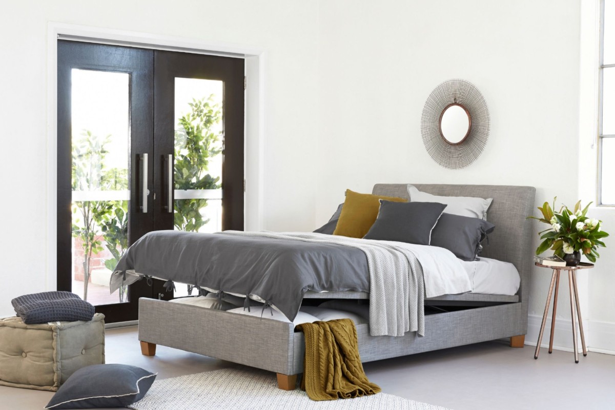 Vogue Grey Lift Up King Single Bed Frame | Bedshed