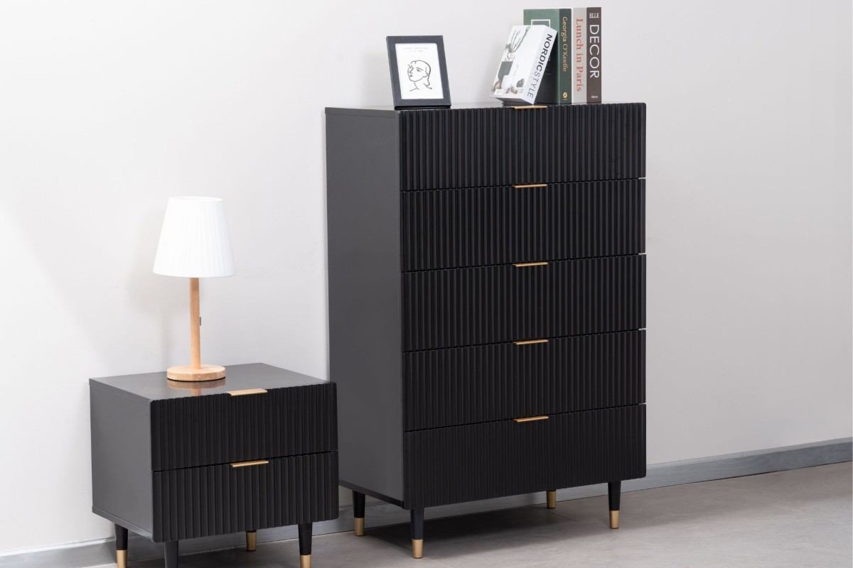 tallboy dresser black Jarin Tallboy – Meadow Blu main image 0
