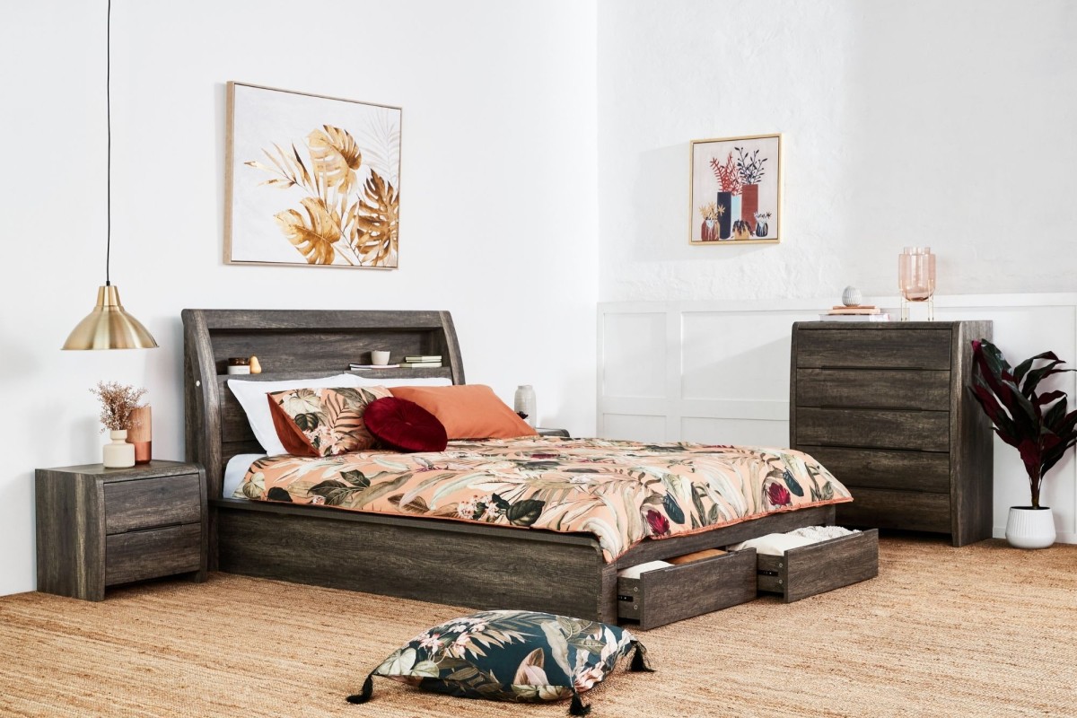 Wellard Charcoal King Bed Frame Bedshed