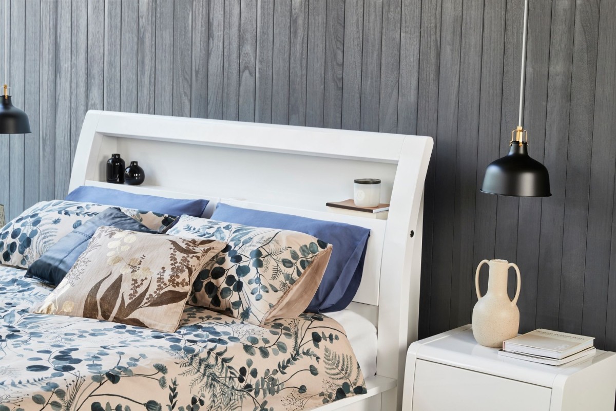 Wellard White Double Bed Frame Bedshed
