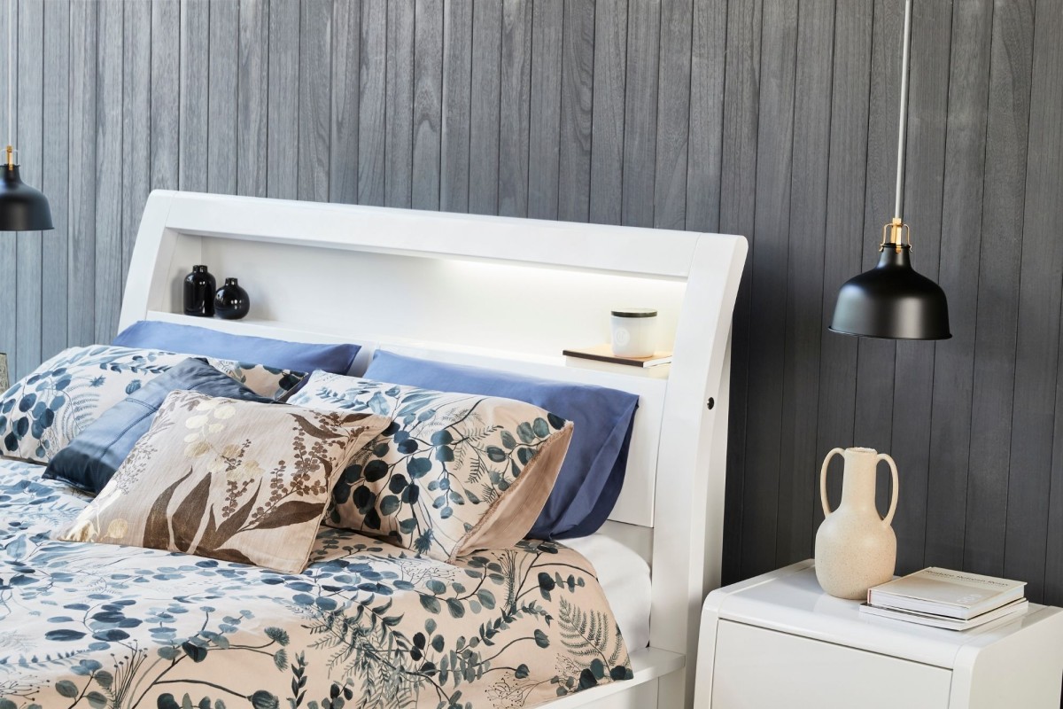 Wellard White Queen Bed Frame Bedshed