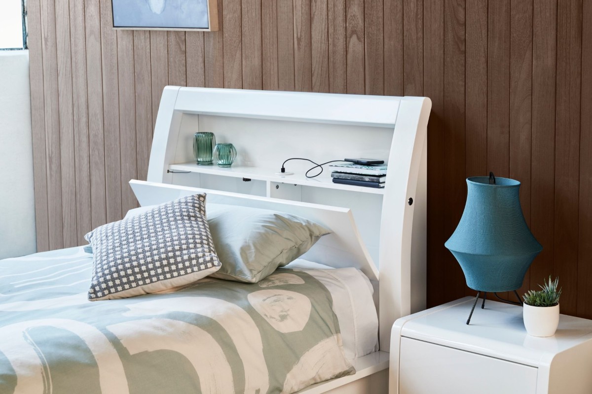 Wellard White King Single Bed Frame Bedshed