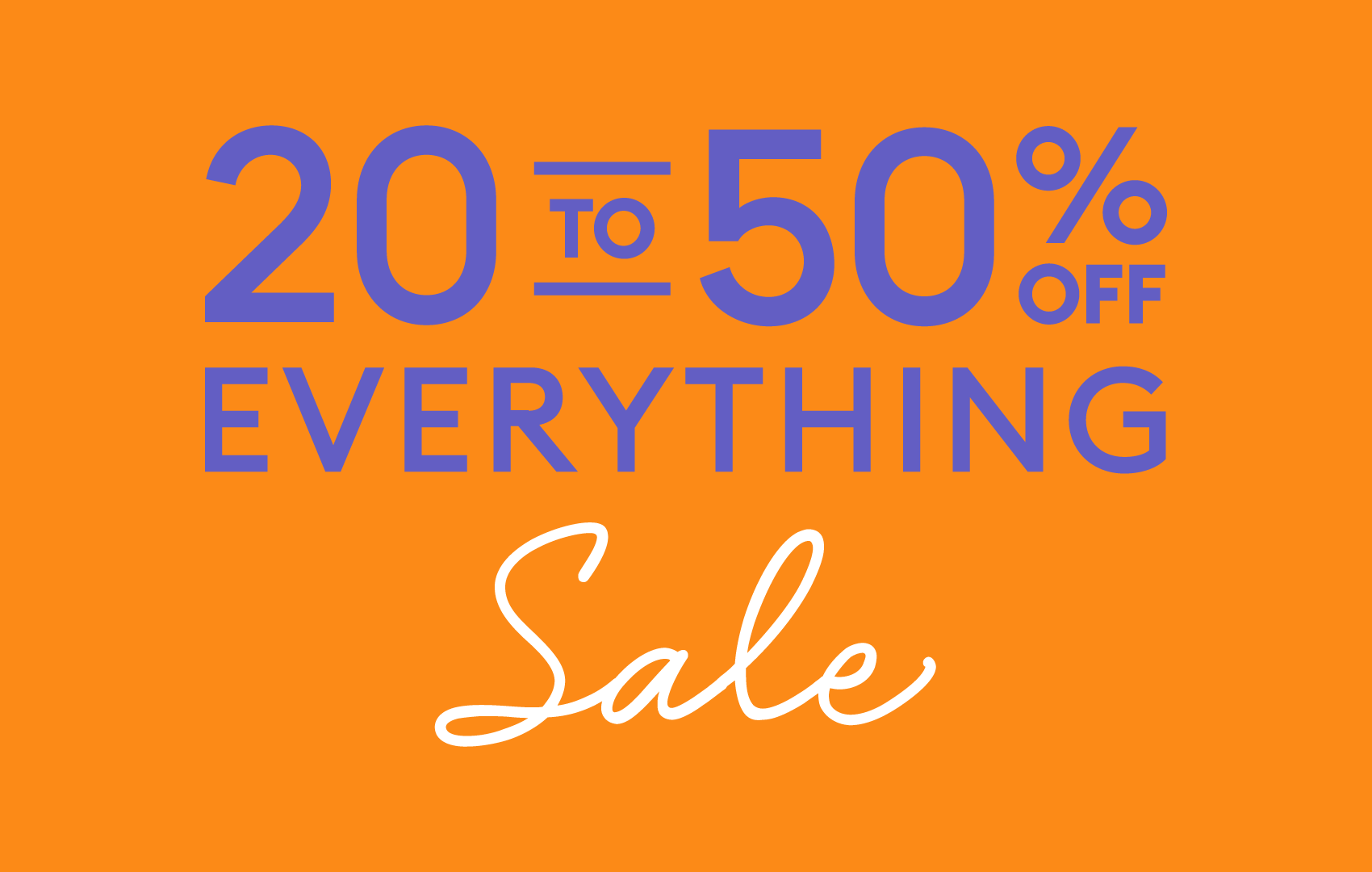 20 to 50% off everything | Bedshed