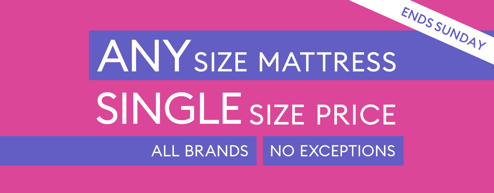 Any Size Mattress For The Price Of A Single Bedshed